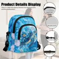 thumbnail image 5 of TSOVTHRID Blue Sea Turtle Flower Print Crossbody Bag for Women Shoulder Handbag Cell Phone Purse Wallet with Card Slots Small Crossbody Purses for Daily Use, 5 of 7