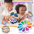 thumbnail image 2 of Fidget Dimple Toy Stress Relief Anti-Anxiety Autism Hand Toy for Kids Aduts, Easy to Use and Carry, Soft Silicone Colorful Decompression Toy, Sensory Fidget Dimple Simple Push Pop Bubble Toy (#I), 2 of 8