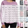 thumbnail image 3 of Qodauz Long Sleeve Workout Tops for Women Casual Crew Neck T-shirt Quick Dry Athletic Tees L, 3 of 7