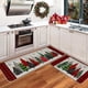 thumbnail image 5 of Decoraciones navideñas, 2 alfombras y tapetes de cocina navideños para el suelo, antideslizantes, decoración navideña, juego de tapetes de cocina, decoración navideña, 40 x 60 cm + 40 x 120 cm, tapete, 5 of 5
