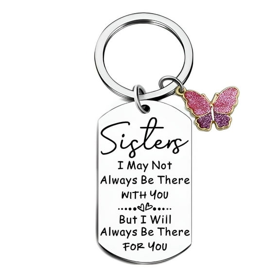 DESIGNICE Key Chain,Friendship Butterfly Design Keychain Accessories,Symbol of Freedom and Bond Purse Charm,Style1