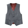 thumbnail image 5 of Boys 4-Piece Formal Wear Set Suit Vest Shirt Pants Tie Perfect for Wedding Pageboy Coming of Age Ceremony or Graduation Performance, 5 of 6