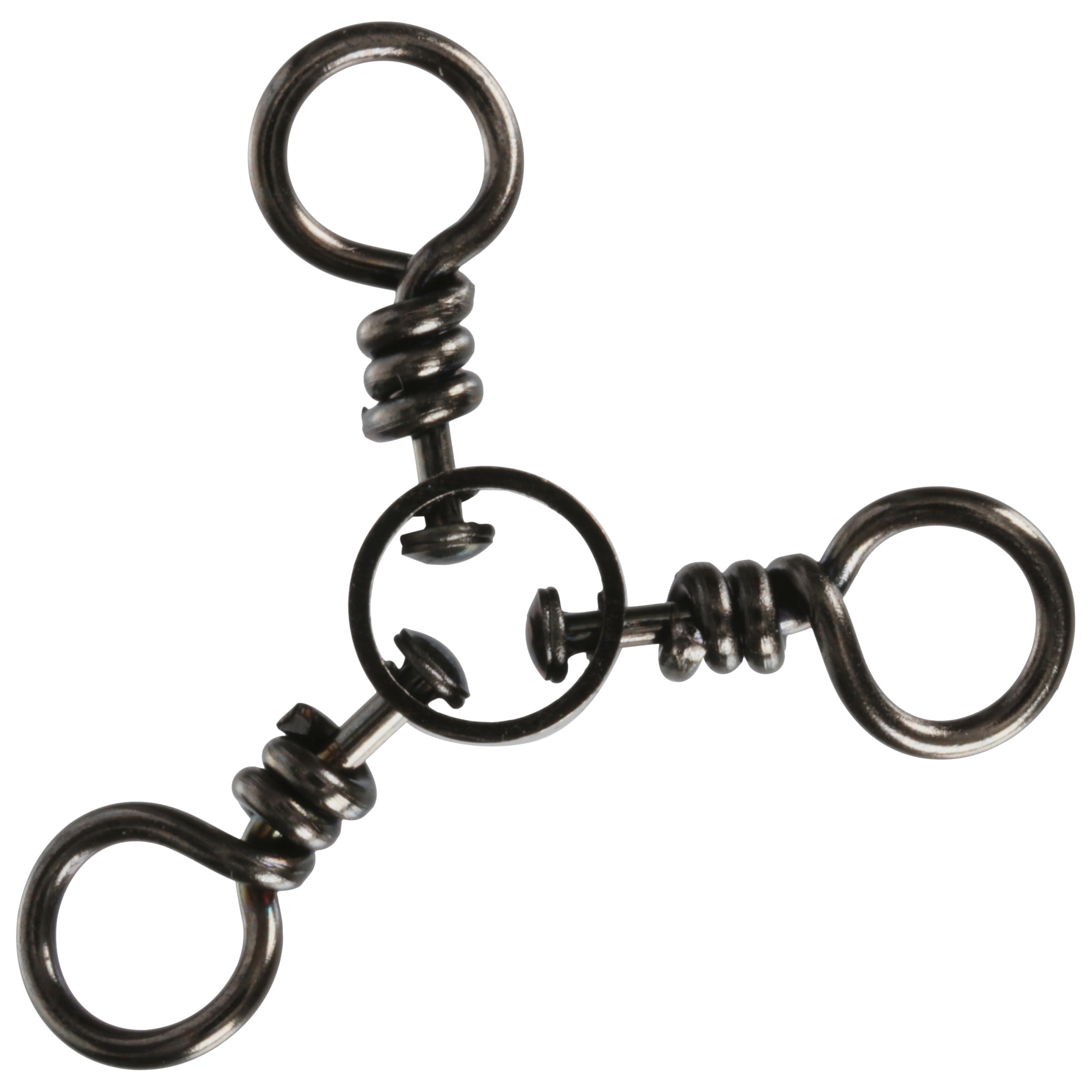 Eagle Claw Fishing, SLP3WBK-1/0 Lazer Sharp Saltwater 3-Way Swivel