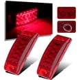 thumbnail image 3 of SCITOO 2pcs Red Fender Marker Light Side Marker Turn Signal Light Assembly Waterproof 12V Turn Signal Indicator Light Clearance Lights Fit For Truck Bus Boat SUV ATV Trailer Universal, 3 of 5