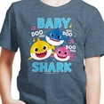 thumbnail image 3 of Baby Shark Family Doo Doo Doo - Toddler And Youth Short Sleeve Graphic T-Shirt, 3 of 6