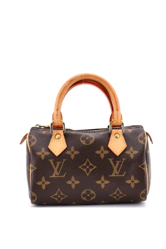 Pre-Owned Speedy Mini HL Handbag Monogram Canvas By Rebag