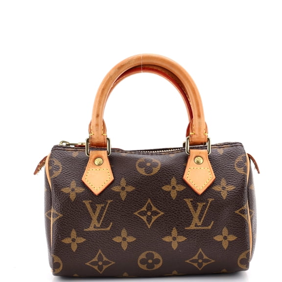 Pre-Owned Speedy Mini HL Handbag Monogram Canvas By Rebag