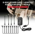 CP07B Guitar Effects Power Supply Adapter DC 9V 1A with 8Way Daisy Chain Cable Reversed Po