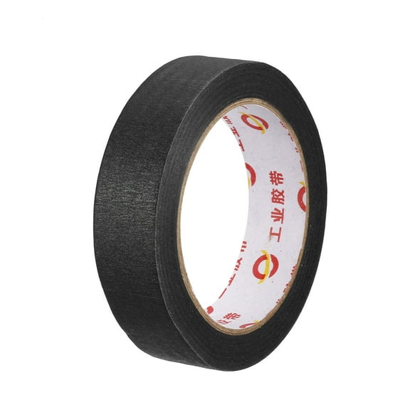 Unique Bargains Painter's Tapes Textured Paper Craft Paper Tape for Art,Decorating  0.98" Width 98 Ft Black 1 Roll