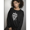 thumbnail image 2 of The Art Of The Cassette Sweatshirt Women -Image by Shutterstock, Female Large, 2 of 4