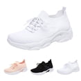 thumbnail image 2 of XIMIN Unisex Mesh Athletic Sneakers - Lightweight Breathable Tennis Shoes for Workouts Errands Urban Walking Travel and Casual Daily Wear (White, 7), 2 of 5