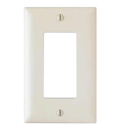 Pass & Seymour Mobile Home / RV White Single Snap-On Plate – New