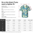 thumbnail image 5 of Sikiie Cute Polar Bear Fishing Print Men's Hawaiian Shirt, Summer Beach Button Pocket Short Sleeve T-Shirt,X-Large, 5 of 7