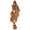 Brown Handmade Live Edge Solid Leaf 19" x 10" x 62", variant on 21" x 46" Brown Teak Wood Handmade Leaf Sculpture, by DecMode