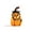 Orange, variant on Handcrafted Resin Pumpkin Decor with Realistic Wood Grain Texture for Indoor and Outdoor Fall and Halloween Spaces