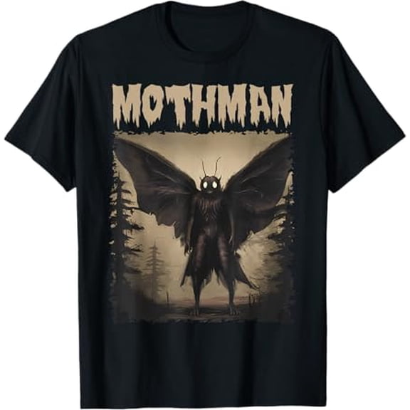 Mothman Cryptozoology Vintage Cryptid Graphic T-Shirt