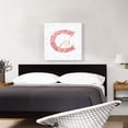 thumbnail image 2 of ARTCANVAS Chic Pink Gold Alphabet Letter C Canvas Art Print - Size: 26" x 26" (1.50" Deep), 2 of 9