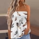 thumbnail image 2 of Tops de tubo fruncidos, Tops de tubo fruncidos para mujer, Tops elegantes de verano sin mangas para mujer, Tops de tubo fruncidos para mujer, diseño de última generación, 2 of 6