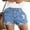 Light Blue, variant on ClodeEU Women's Ripped Denim Hot Shorts ,Trendy Casual Summer Jean Shorts White,Womens Plus L