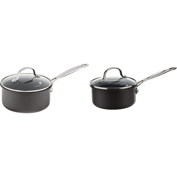 Chef's Classic Nonstick Hard-Anodized Saucepans (1.5-Quart, 1-Quart) Bundle