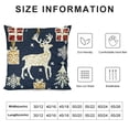thumbnail image 5 of YINGXI Christmas/Holidays Elegant Throw Pillows Covers in Various Designs.(Gold Star &amp; Gold Hanging Decors) 18x18in, 5 of 5