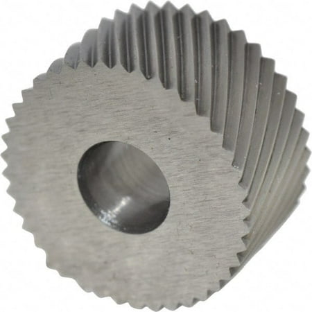 

Made in USA 3/4 Diam 90° Tooth Angle 20 TPI Standard (Shape) Form Type Cobalt Left-Hand Diagonal Knurl Wheel 3/8 Face Width 1/4 Hole Circular Pitch 30° Helix Bright Finish Series KP
