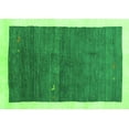 thumbnail image 1 of Ahgly Company Indoor Rectangle Abstract Green Contemporary Area Rugs, 4' x 6', 1 of 1