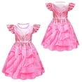 thumbnail image 2 of Girls Glinda Costume with Bag Halloween Flutter Sleeve Cosplay Outfits, Size 7-8Y, 2 of 8
