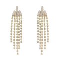 thumbnail image 2 of Tassel Earrings for Wedding Party Decorative Rhinestone Pendant Women .5x1.5cm Shining Ear Jewelry 1 Pair, 2 of 3