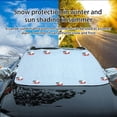 thumbnail image 4 of karymi Car Windshield Snow Cover For Ice Frost, Winter Car Cover Windscreen Covers , Thicken Thickness Frost Guard With Side Mirrors Protector And Magnetic Edges Clearance, 4 of 7