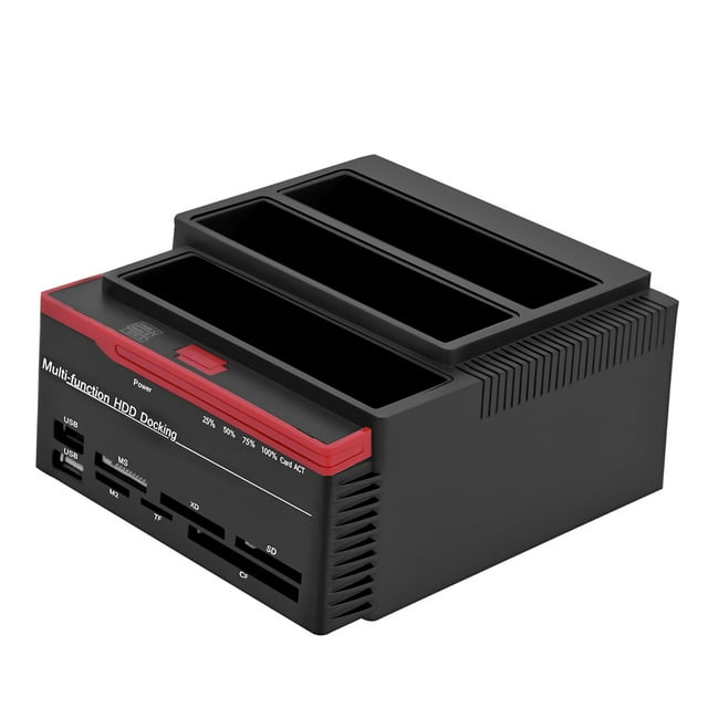 Estación de acoplamiento HDD NikouMX USB3.0 DualBay 2.5 pulgadas y 3.5 pulgadas