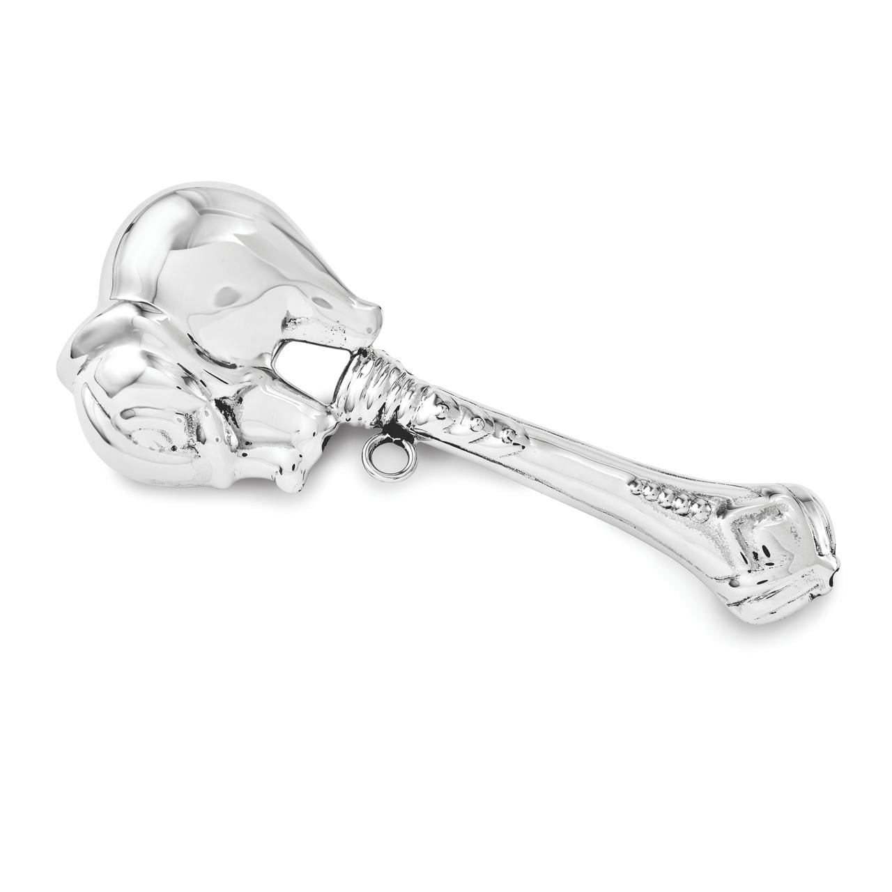 925 Sterling Silver Elephant Rattle Baby Fine Jewelry Gifts Women Her