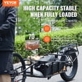 thumbnail image 2 of VEVOR Remorque de Vélo, Capacité de Charge de 70 Lb, Chariot Bicyclette Robuste, Structure de Rangement Compacte et de Dégagement Rapide avec Attelage Universel, Roues de 20 Pouces, Convient à la Plupart des Roues de Vélo, Cadre en Acier au Carbone, 2 of 9