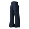 thumbnail image 4 of Gytharion Mens Wide Leg Sweatpants Fashion Solid Casual Drawstring Elastic Waist Open Bottom Pants Winter Soft Comfy Fleece Lined Warm Athletic Trousers with Pockets, 4 of 7