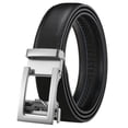 thumbnail image 1 of Cinturón de cuero para hombre con hebilla hueca de 3,1 cm, cinturón con hebilla automática, sencillo, de dos capas, de piel de vaca, de comercio exterior, 1 of 6