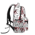 thumbnail image 3 of Kdxio Monkey Pattern Casual Student Backpack Lightweight Daypack Laptop Compartment Travel School Ergonomic Canvas Multi Pocket Design-One Size, 3 of 5