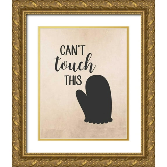 Robinson, Tamara 15x18 Gold Ornate Wood Framed with Double Matting Museum Art Print Titled - Cant Touch This