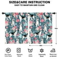 thumbnail image 2 of Blackout Kids Curtains,Husky Dog Flower Floral Childrens Insulated Curtains Set Of 2,Bedroom Essentials,Toddler Room Decor 42x54in(106x137cm), 2 of 4