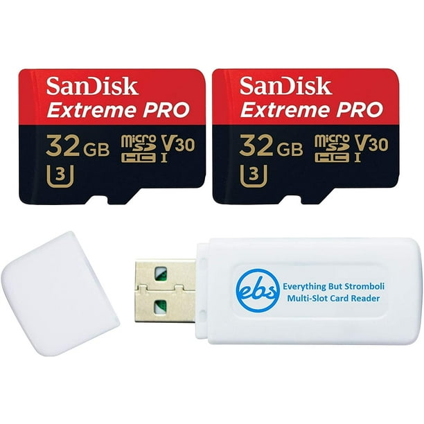 Sandisk Extreme Pro Uhs 1 U3 V30 A1 32gb Microsd Memory Card 2 Pack For Gopro Sandisk Extreme Pro Uhs 1 U3 V30 A1 32gb Microsd Memory Card 2 Pack For Gopro