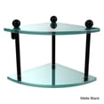 thumbnail image 4 of Two Tier Corner Glass Shelf - Polished Chrome, 4 of 5