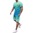 thumbnail image 1 of Playeras De Algodón Para Hombre, Camiseta Holgada Con Estampado De Letras De Ciudad Para Hombre, Conjunto De Ropa Deportiva De Verano, Ropa Deportiva Informal, 1 of 4