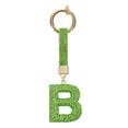 thumbnail image 1 of Uxcell Charm de Letra B del Alfabeto con Rhinestones para la Fabricación de Joyas, Verde Claro, 1 of 6