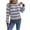 Coffee-1, variant on Fall Womens Sweaters Classic Argyle Striped Knitted Pullover Casual Long Sleeve Crew Neck Vintage Preppy Style Sweater