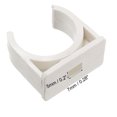 thumbnail image 3 of Unique Bargains PVC Water Supply Pipe Clamp Clips Fittings 25mm Inner Dia 20 Pcs, 3 of 4