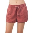 thumbnail image 1 of MixMatchy Women's Casual Elastic Band With Drawstring Waist Tencel Beach Shorts, 1 of 7