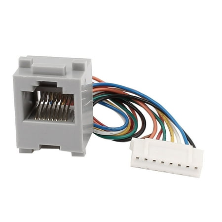 - Unique Bargains RJ45 8P8C CAT5 Network Connector Cable Extender Plug Coupler Joiner Gray
