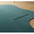 thumbnail image 3 of Irregular Shape Solid Green Rug – Hand Tufted Plain Carpet for Modern Home Decor, 3 of 5