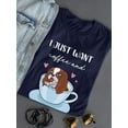thumbnail image 3 of Coffee And Snuggles W My Dog T-Shirt Women -Smartprints Designs, Female Large, 3 of 4