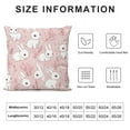 thumbnail image 5 of JEUXUS Short Plush Pillowcase Easter Bunny and Flower Throw Blanket Spring Cute Rabbit Pillow Case White, 5 of 5