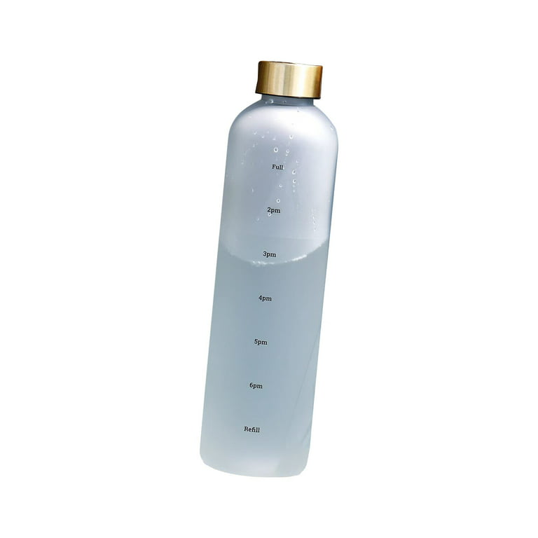 FASLMH 34 oz Motivational Water Bottle with Time Marker BPA-Free